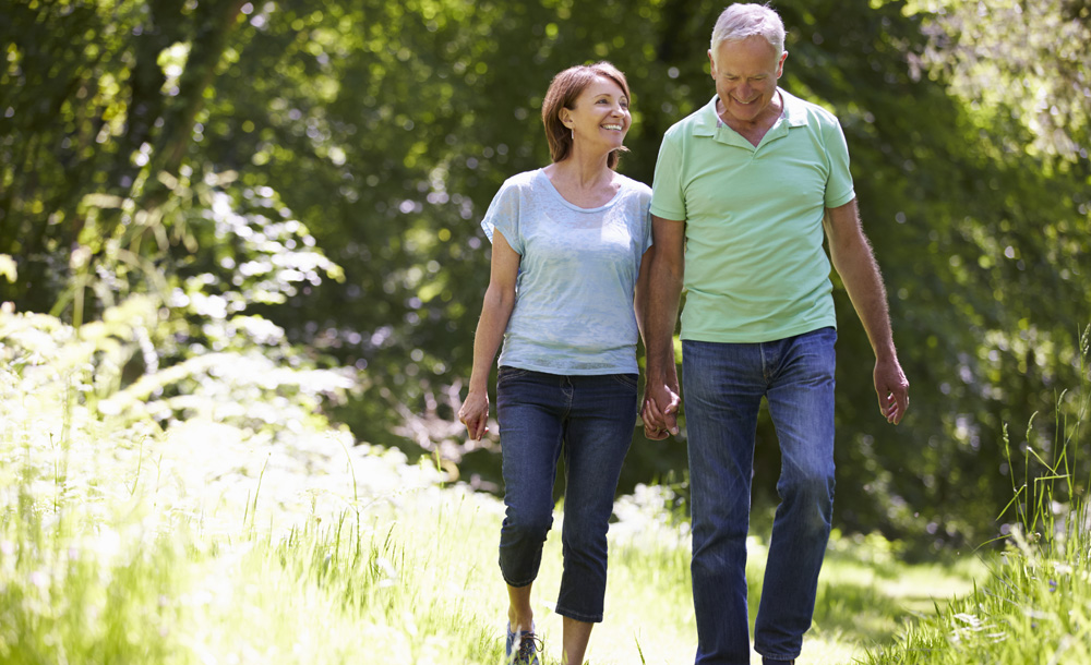 Couple Walking - Aging Solutions