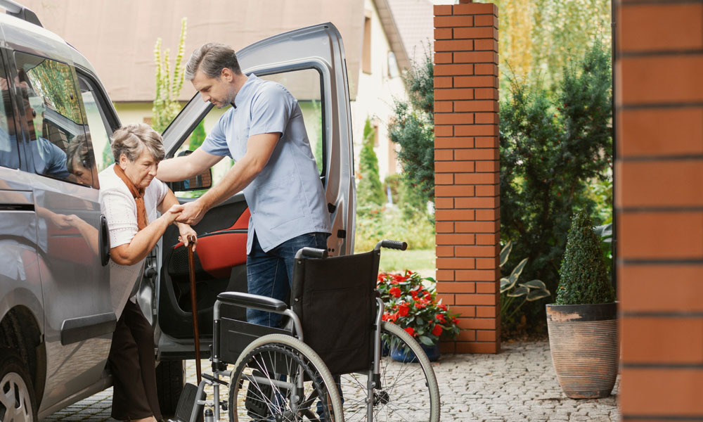 Caregiver transportation help for the elderly and senior