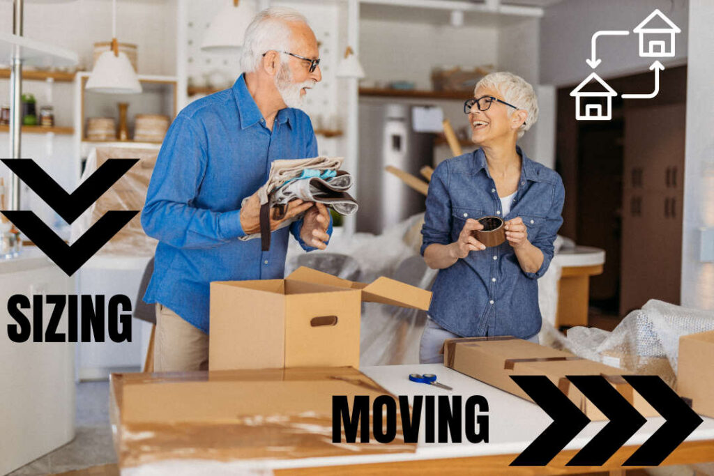 packing boxes to move